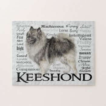 Keeshond Traits Puzzle by ForLoveofDogs at Zazzle
