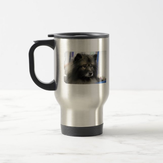 Keeshond Travel Mug (Left)