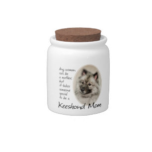 Keeshond Treat Jar