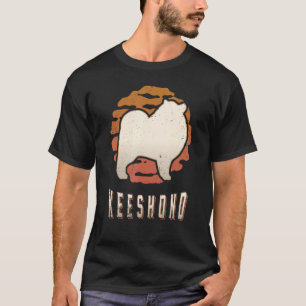 Keeshond Vintage Retro Classic Dog Sunset T-Shirt