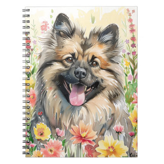 Keeshond Watercolor Journal
