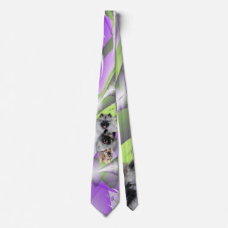 Keeshonden Neck Tie
