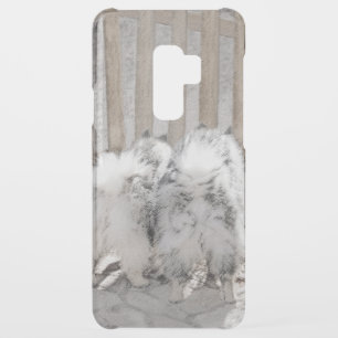 Keeshonds at the Gate Painting - Original Dog Art Uncommon Samsung Galaxy S9 Plus Case