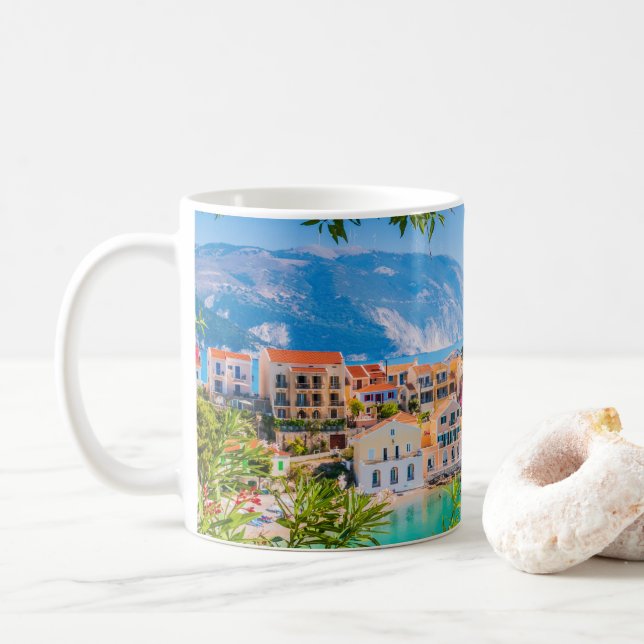 Kefalonia Greece  Coffee Mug (With Donut)