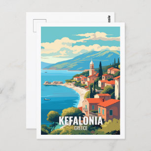 Kefalonia Greece Famous Travel Places Postcard