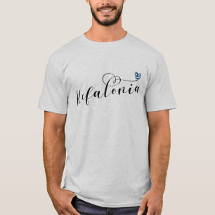 Kefalonia Heart Flag, Cephalonia, Greek Islands T-Shirt
