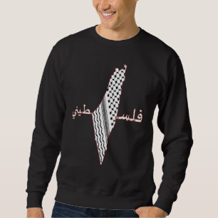 Keffiyeh Palestine Map Arabic Scarf Shemagh Palest Sweatshirt