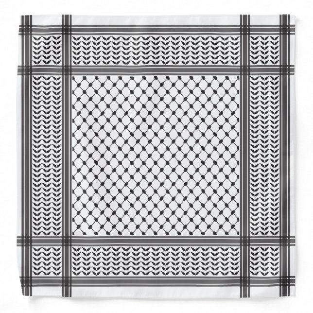 Keffiyeh Palestine Pattern Bandana (Front)