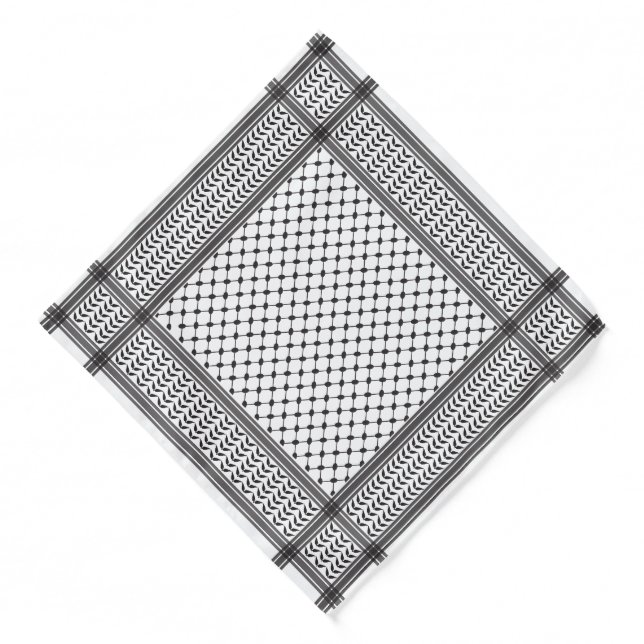Keffiyeh Palestine Pattern Bandana (Front)