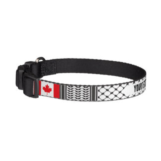 Keffiyeh Palestine Pattern CND IRL Pet Collar