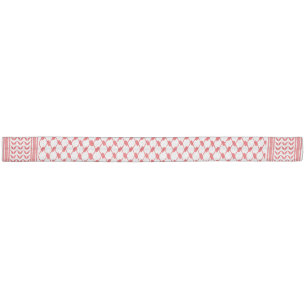 Keffiyeh Palestine Pattern Red Elastic Hair Tie