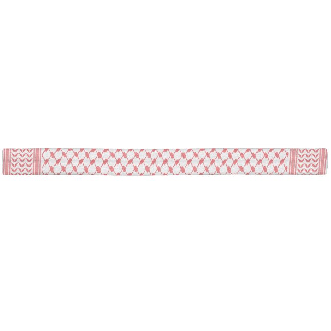 Keffiyeh Palestine Pattern Red Elastic Hair Tie (Unwrapped)