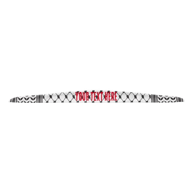 Keffiyeh Palestine Pattern Tie Headband (Front)