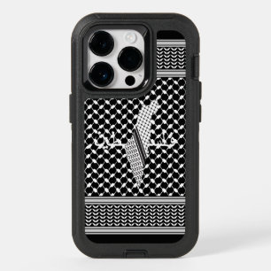 Keffiyeh Palestine Pattern White OtterBox iPhone 14 Pro Case