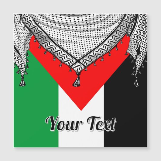 Keffiyeh Palestinian Scarf Traditional Fabric (Front)