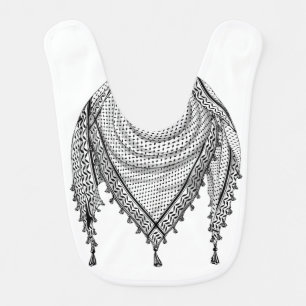 Keffiyeh Palestinian Scarf Traditional Fabric Baby Bib