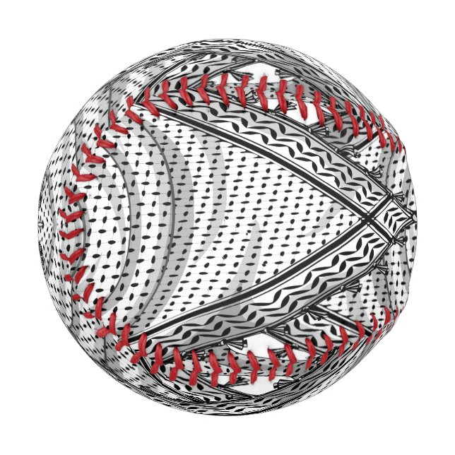 Keffiyeh Palestinian Scarf Traditional Fabric Baseball (Front Left)