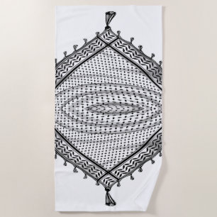 Keffiyeh Palestinian Scarf Traditional Fabric Beach Towel