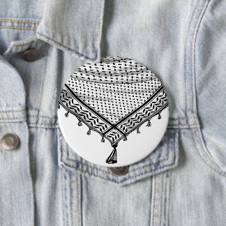 Keffiyeh Palestinian Scarf Traditional Fabric Button