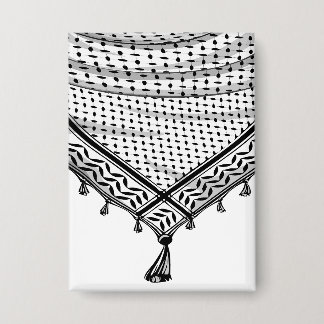 Keffiyeh Palestinian Scarf Traditional Fabric Button