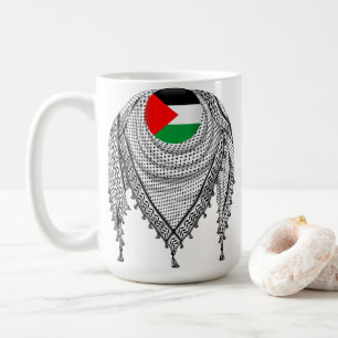 Keffiyeh Palestinian Scarf Traditional Fabric Coffee Mug