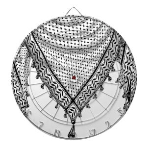 Keffiyeh Palestinian Scarf Traditional Fabric Dart Board