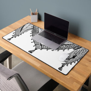 Keffiyeh Palestinian Scarf Traditional Fabric Desk Mat