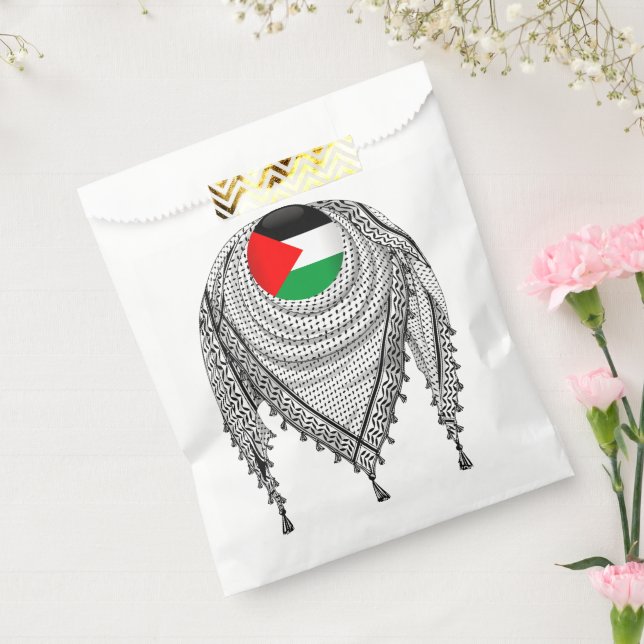 Keffiyeh Palestinian Scarf Traditional Fabric Favor Bag (Sealed)