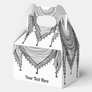 Keffiyeh Palestinian Scarf Traditional Fabric Favor Boxes