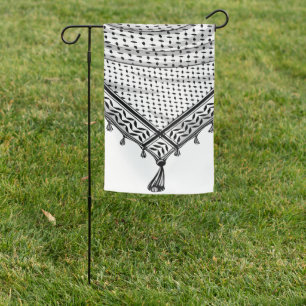 Keffiyeh Palestinian Scarf Traditional Fabric Garden Flag