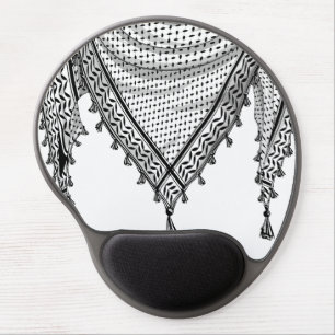 Keffiyeh Palestinian Scarf Traditional Fabric Gel Mouse Pad