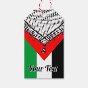 Keffiyeh Palestinian Scarf Traditional Fabric Gift Tags