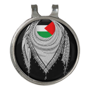 Keffiyeh Palestinian Scarf Traditional Fabric Golf Hat Clip