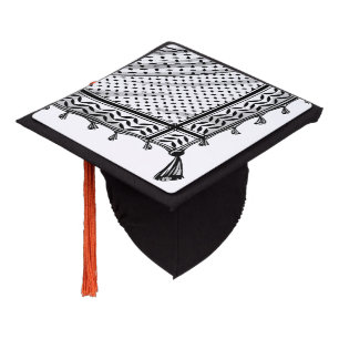Keffiyeh Palestinian Scarf Traditional Fabric Graduation Cap Topper