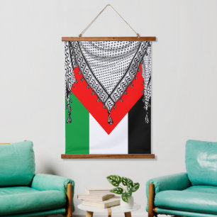 Keffiyeh Palestinian Scarf Traditional Fabric Hanging Tapestry