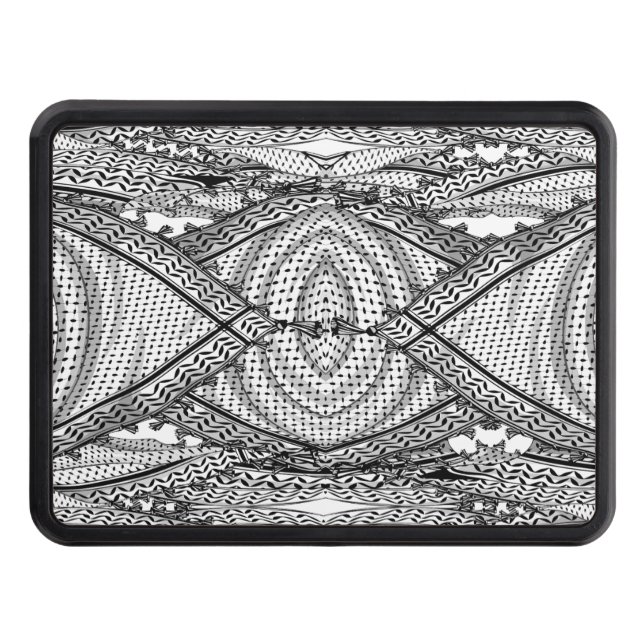 Keffiyeh Palestinian Scarf Traditional Fabric Hitch Cover (Front)