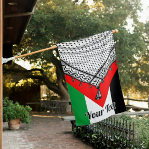 Keffiyeh Palestinian Scarf Traditional Fabric House Flag