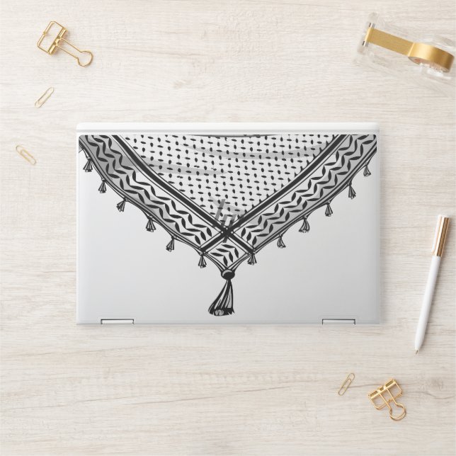 Keffiyeh Palestinian Scarf Traditional Fabric HP Laptop Skin (Desk)