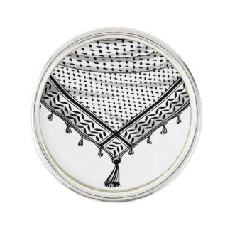 Keffiyeh Palestinian Scarf Traditional Fabric Lapel Pin