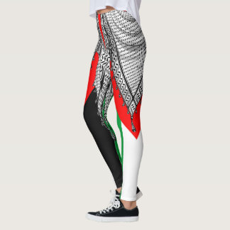 Keffiyeh Palestinian Scarf Traditional Fabric Leggings