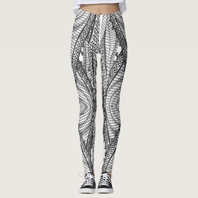 Keffiyeh Palestinian Scarf Traditional Fabric Leggings (Front)