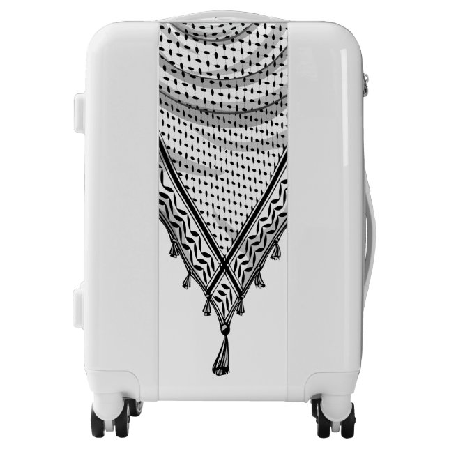 Keffiyeh Palestinian Scarf Traditional Fabric Luggage (Front)