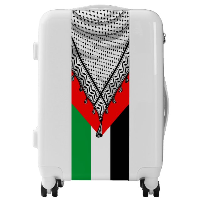 Keffiyeh Palestinian Scarf Traditional Fabric Luggage (Front)