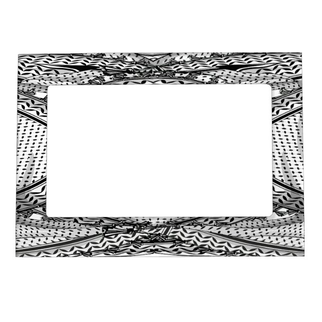 Keffiyeh Palestinian Scarf Traditional Fabric Magnetic Frame (Front)