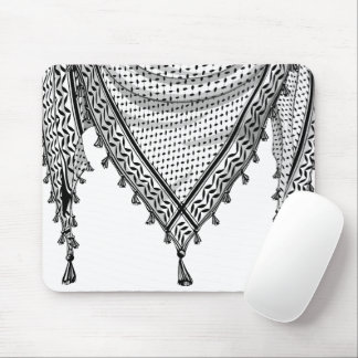 Keffiyeh Palestinian Scarf Traditional Fabric Mouse Pad