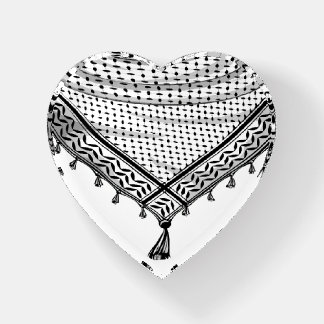 Keffiyeh Palestinian Scarf Traditional Fabric Paperweight
