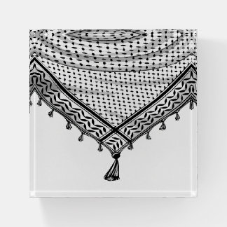 Keffiyeh Palestinian Scarf Traditional Fabric Paperweight