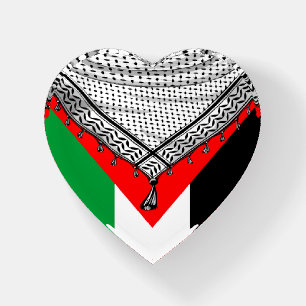Keffiyeh Palestinian Scarf Traditional Fabric Paperweight