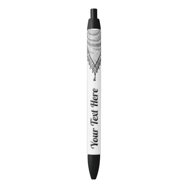 Keffiyeh Palestinian Scarf Traditional Fabric Pen (Front Vertical)