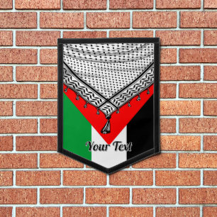 Keffiyeh Palestinian Scarf Traditional Fabric Pennant